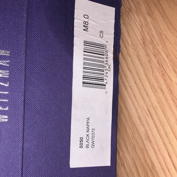 Stuart weitzman Women’s Black leather Tall 5050 Riding Boots 8 worn once - Picture 8 of 13